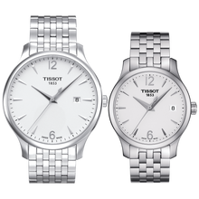 Load image into Gallery viewer, Pair L: Tissot Tradition Lady T063.210.11.037.00 &amp; Gents T063.610.11.037.00
